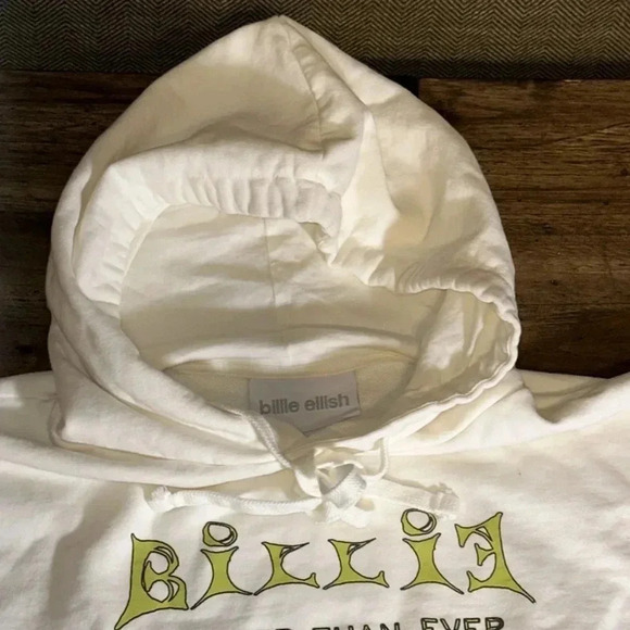 2022 Billie Eilish Happier Than Ever World Tour Hoodie Sweatshirt Small - Picture 2 of 11